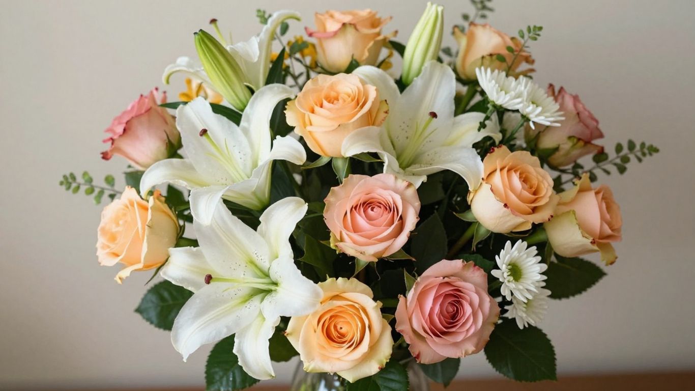 Beautiful birthday flower arrangement in Melbourne.