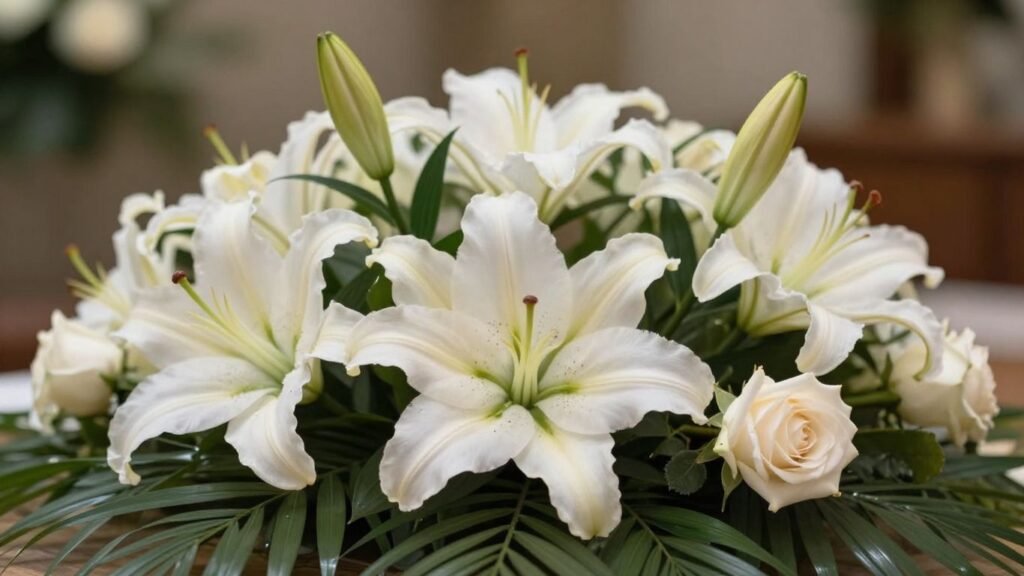 Elegant funeral flowers in Melbourne for honoring loved ones.