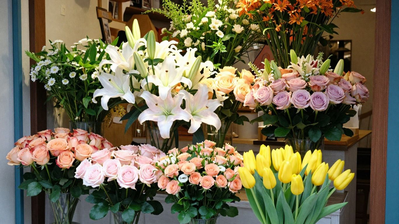 Beautiful flower shop arrangement in Williamstown