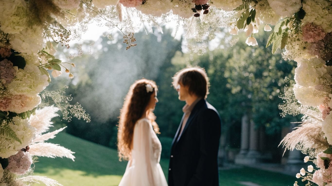 How to choose a floral backdrop for wedding photos
